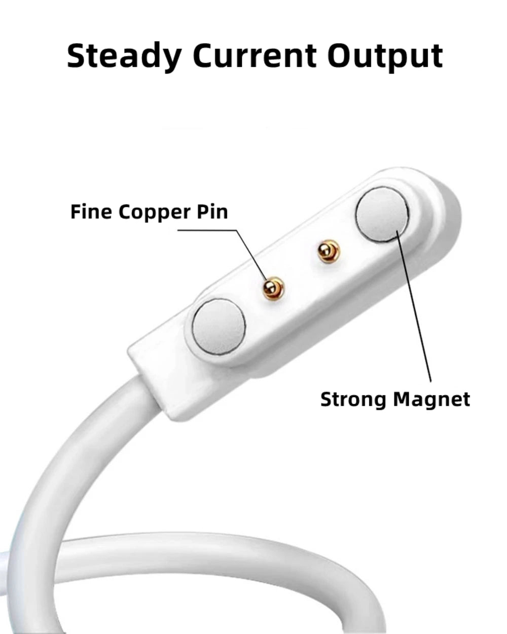 Universal Magnetic Charging Cable USB Dock Charger Power Line For