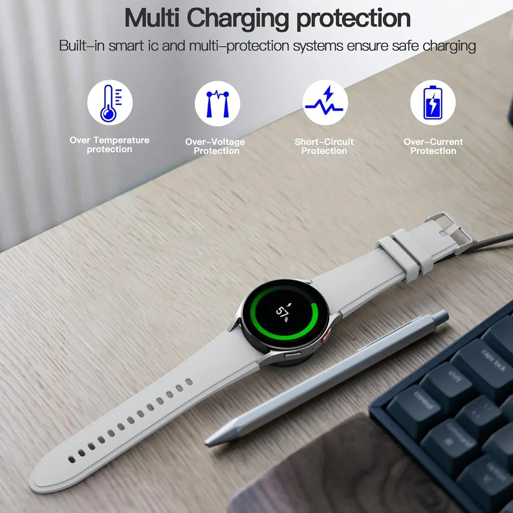 Portable USB Cable Fast Charging Dock Station Magnetic Watch Wireless