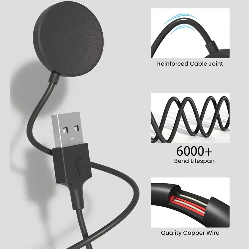 Portable USB Cable Fast Charging Dock Station Magnetic Watch Wireless